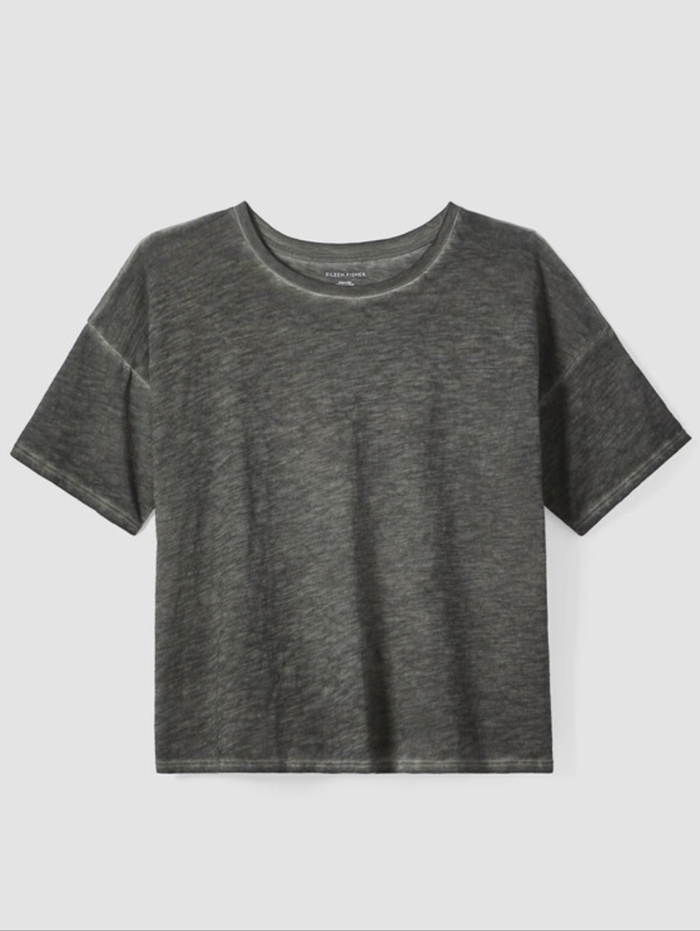Eileen Fisher Charcoal Gray Short Sleeve Tee